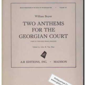 Two anthems for the Gorgian court volume VIII
