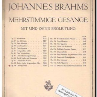Drei Quartette Op 64