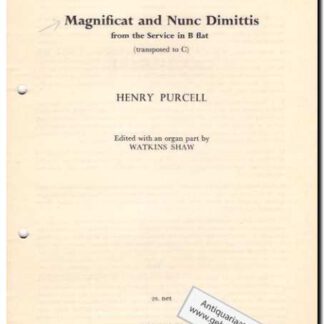 Magnificat and Nunc Dimittis