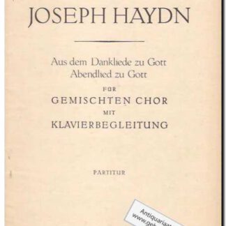 Aus dem Dankliede zu Gott