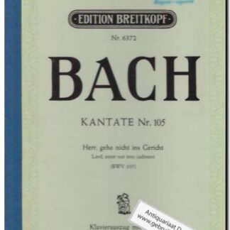 Kantate Nr. 105 Herr, gehe nicht ins Gericht