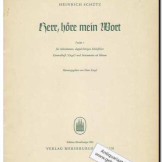 Herr, hore mein Wort