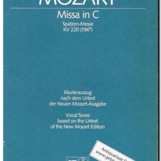 Missa in C (Spatzen-Messe) KV 220