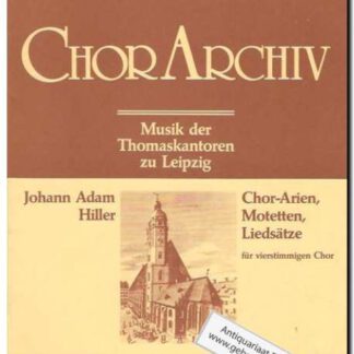 Chor-Arien, Motetten, Liedersatza