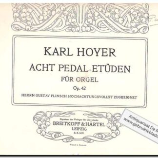 Acht Pedal-Etuden Op 42