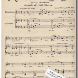 Sechs Lieder Op 68 Nr 2