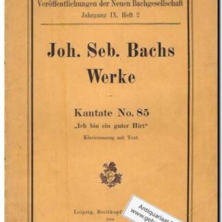 Kantate Nr. 85 Ich bin ein guter Hirt BWV 85