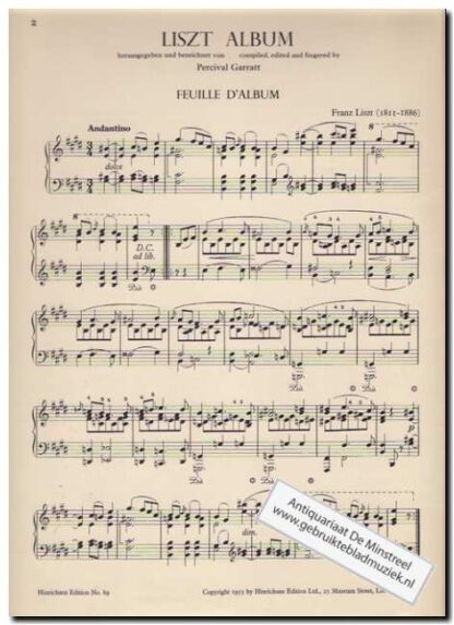 Liszt album - Afbeelding 2