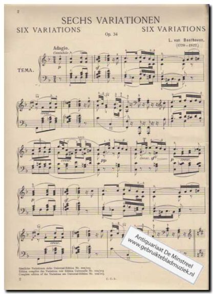 Beruhmte Klavierkompositionen I. Heft (zie scan BM2289B voor inhoud) - Afbeelding 3