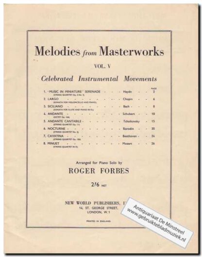 Melodies from masterworks - Afbeelding 2