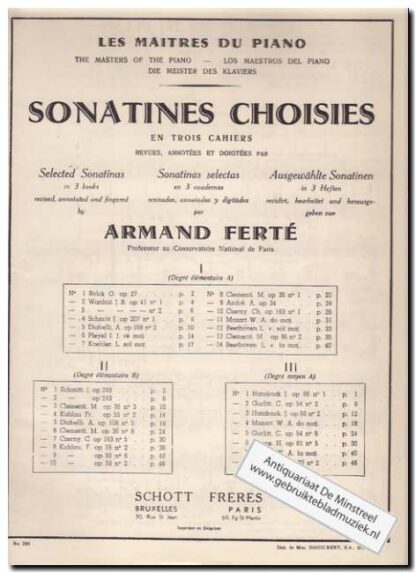 Sonatines choises 1 - Afbeelding 2