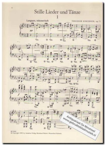 Stille Lieder und tanze fur Klavier Op 72 - Afbeelding 2