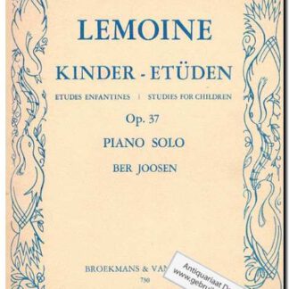 Etudes Enfantines Op 37