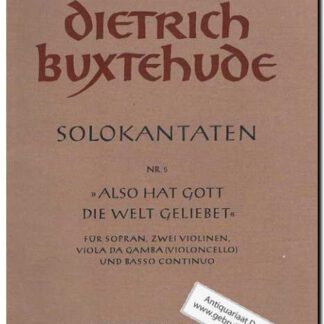Solokantaten Nr. 5 Also hat Gott die Welt geliebet