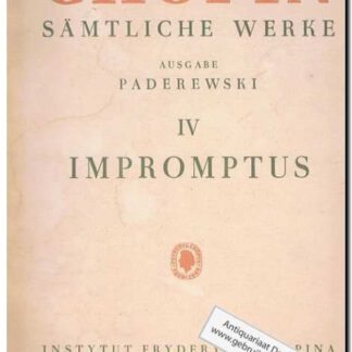 Samtliche Werke IV Impromptus
