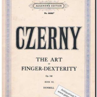 The art of finger-dexterity book III Op 740