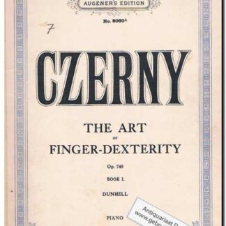 The art of finger-dexterity book I Op 740