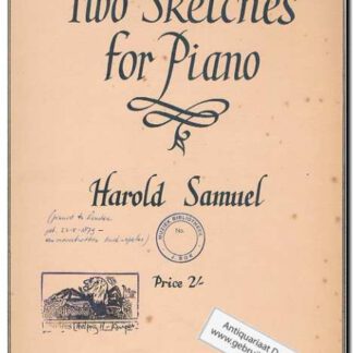 Two sketches for piano