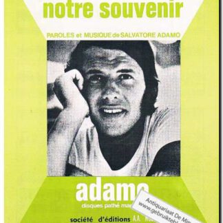 Buvons a notre souvenir