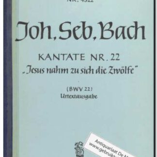 Kantate nr 22 Jesus nahm zu sich die zwolfe