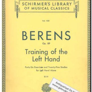 Training of the Left Hand op.89