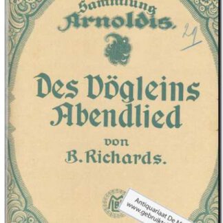 Des Vogleins Abenlied