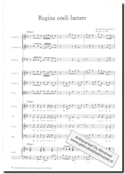 Musik Aus Ostbayern heft 11 regina Caeli Laetare - Afbeelding 2
