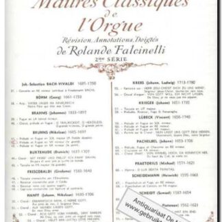 Anthologie des Maitres Classiques de lÓrgue