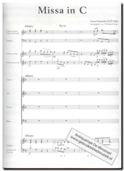 Suddeutsche kirchenmusik des Barock band 23 (Missa in C) - Afbeelding 2