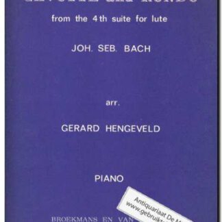 Gavotte and rondo from the 4 th suite for lute