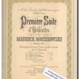 Premiere Suite d'Orchestre Oeuvre 39