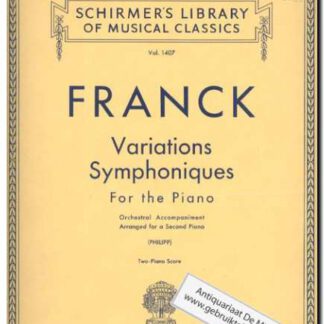Variations Symphoniques for the piano