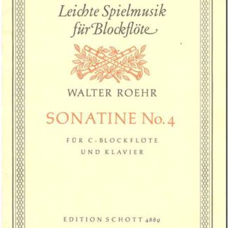 Sonatine 4 C-blockfl & klavier