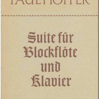 Suite für Blocklöte und Klavier