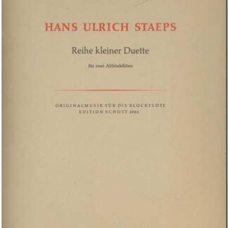 Reihe kleiner Duette