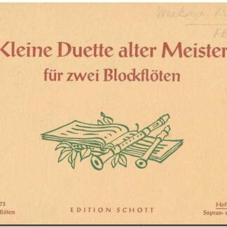 Kleine Duette alter Meister Heft 1