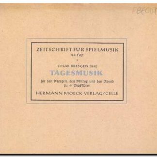 Zeitschrift fur Spielmusik Tagesmusik