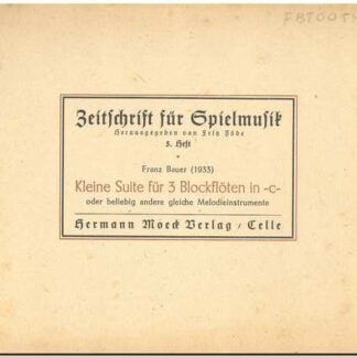 Zeitschrift für Spielmusik Zwei Fugen