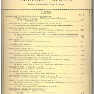 Cinquante etudes melodiques