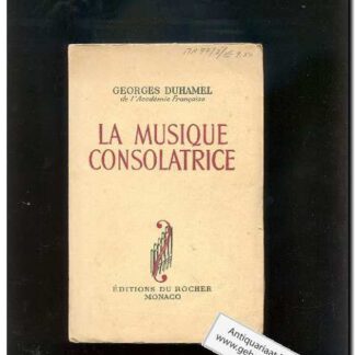La musique consolatrice (Text: Francais)