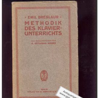 Methodik des Klavierinterrichts