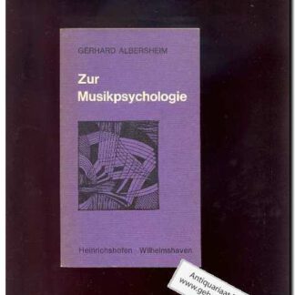 Zur Musikpsychologie