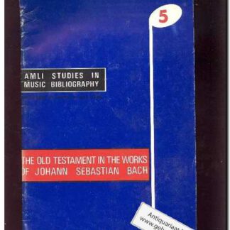 The old testament in the works of Johann Sebastian Bach Nr 5