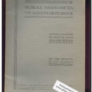 De muzikale handschriften van Alhons Diepenbroeck