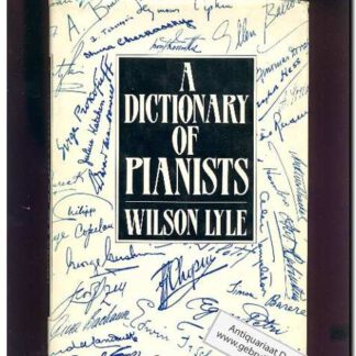 A dictionary of pianists
