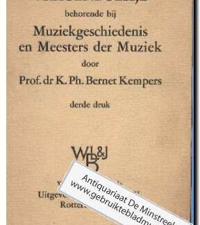 Vragenboekje bij muziekgeschiedenis en meesters der muziek (Text: NL)