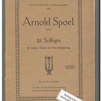 25 Solfeges opus 44 fur mittlere Stimme mit Klavierbegleitung
