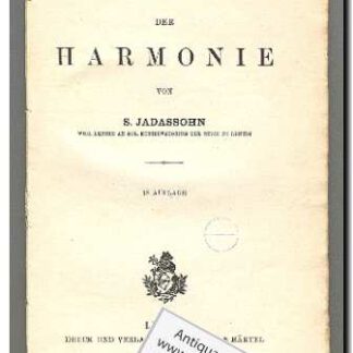 Lehrbuch der harmonie (Text: Deutsch)