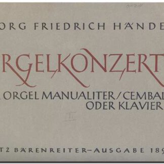 Orgelkonzerte opus 4 band 2 no.4-6