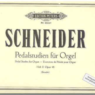 Pedalstudien fur Orgel heft II opus 48